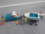 PLAYMOBIL 6864 - Surfer stel, pick-up, trailer met speedboot, Complete set, Gebruikt, Ophalen of Verzenden