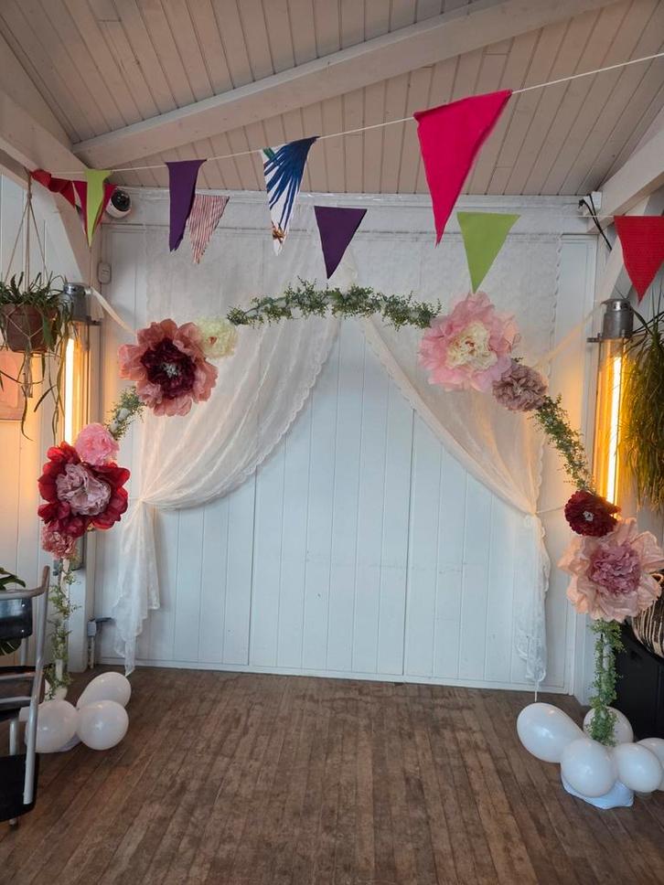 (Ballonnen) boog voor photobooth, entree, Hobby en Vrije tijd, Feestartikelen, Zo goed als nieuw, Versiering, Geboorte of Huwelijk