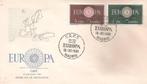 FDC 1 stuk Europa 1960, Postzegels en Munten, Verzenden, Onbeschreven, Europa