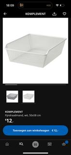 KOMPLEMENT fijndraadmand IKEA 50x58 ZGAN, Huis en Inrichting, Kasten | Kledingkasten, Ophalen, Zo goed als nieuw, 50 tot 100 cm