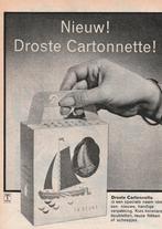 retro reclame 1962 Droste chocolade cartonnette scheepjes, Verzenden, Overige typen