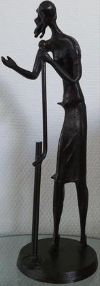 Bronzen beeld sculptuur zangeres zing band concert optreden, Ophalen of Verzenden
