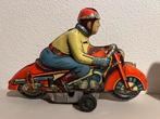 Grote blikken motorfiets motor ***18cm*****antiek, Antiek en Kunst, Antiek | Speelgoed, Ophalen of Verzenden