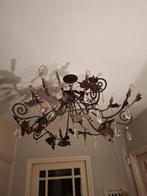 Baroque Kroonluchter Maroeska Metz - 10 Lampen, Ophalen, Zo goed als nieuw, Glas, Barok