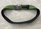Kinderriem 70 cm - groen 3,5 cm hoog riem stof EX10, Ophalen of Verzenden, Gebruikt, EX10