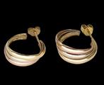 Prachtige Grote Gouden set Oorbellen, Verzenden, ., Zo goed als nieuw, .