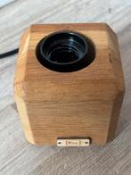 Tafellampje massief eiken, Ophalen of Verzenden, Zo goed als nieuw, Minder dan 50 cm