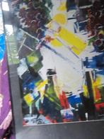 Mooi Groot Feest schilderij in  zware lijst Sig. JANSEN, Antiek en Kunst, Kunst | Schilderijen | Klassiek, Ophalen of Verzenden