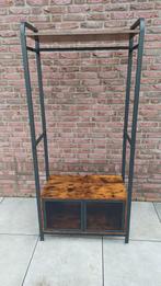 Industriële Garderoberek Kapstok Schoenenkast 2 Deuren, Huis en Inrichting, Woonaccessoires | Kapstokken, Ophalen of Verzenden