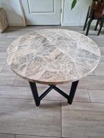 Marmeren Tafel - Carrara, Italië, Huis en Inrichting, Tafels | Bijzettafels, Overige materialen, Rond, Nieuw, 55 tot 75 cm
