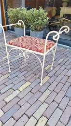 brocante Antiek ijzeren bank, Huis en Inrichting, Ophalen of Verzenden, Gebruikt, Metaal, Minder dan 150 cm