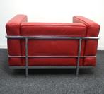 Cassina LC3 Grand Confort Grand Modele Fauteuils | Rood Leer, Huis en Inrichting, Fauteuils, Gebruikt, -, -, Ophalen of Verzenden