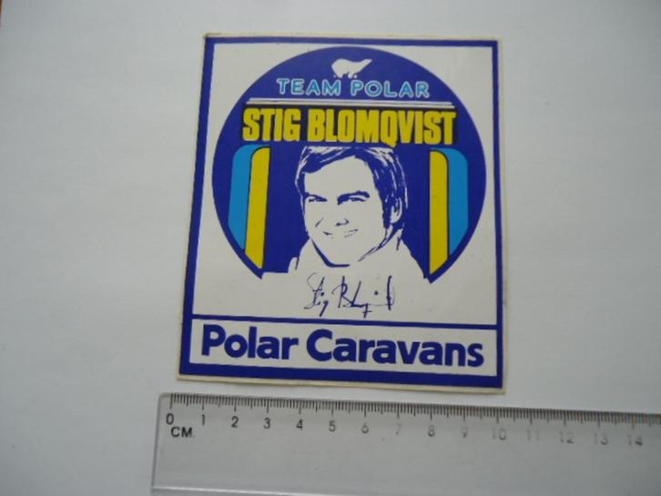 sticker oud SAAB STIG BLOMQVIST Polar race rally autocross, Verzamelen, Stickers, Zo goed als nieuw, Bedrijf of Vereniging, Verzenden