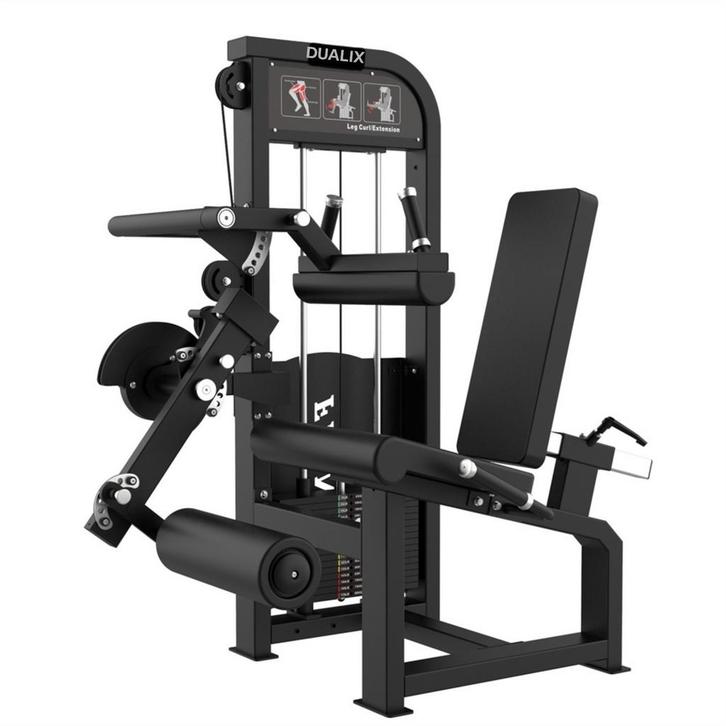 Dualix Titan Dual Leg Extension / Leg Curl 120kg stack Black, Sport en Fitness, Fitnessmaterialen, Nieuw, Overige typen, Ophalen of Verzenden