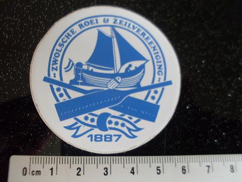 sticker zwolsche roei & zeil vereeniging logo zwolle, Verzamelen, Stickers, Zo goed als nieuw, Bedrijf of Vereniging, Verzenden
