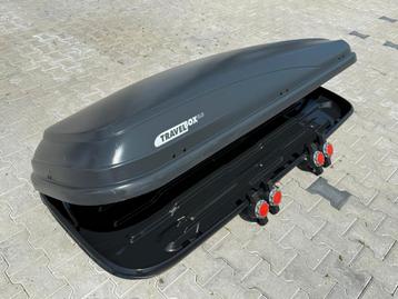 Grote Hapro Travelbox 5.0 MF XL zwarte dakkoffer skibox  beschikbaar voor biedingen