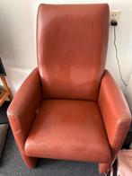Leren Fauteuil - Gebruikt, Huis en Inrichting, Fauteuils, Ophalen of Verzenden, Gebruikt, Leer, 75 tot 100 cm
