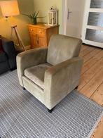 Leren fauteuils olijfgroen., Ophalen, Zo goed als nieuw, 75 tot 100 cm, 50 tot 75 cm