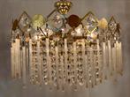 Vintage murano staafjes hanglamp kroonluchter kristal, Huis en Inrichting, Lampen | Hanglampen, Ophalen of Verzenden