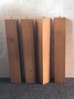 4  Eiken Tafelpoten, Huis en Inrichting, Ophalen, Gebruikt, Rond, 50 tot 100 cm