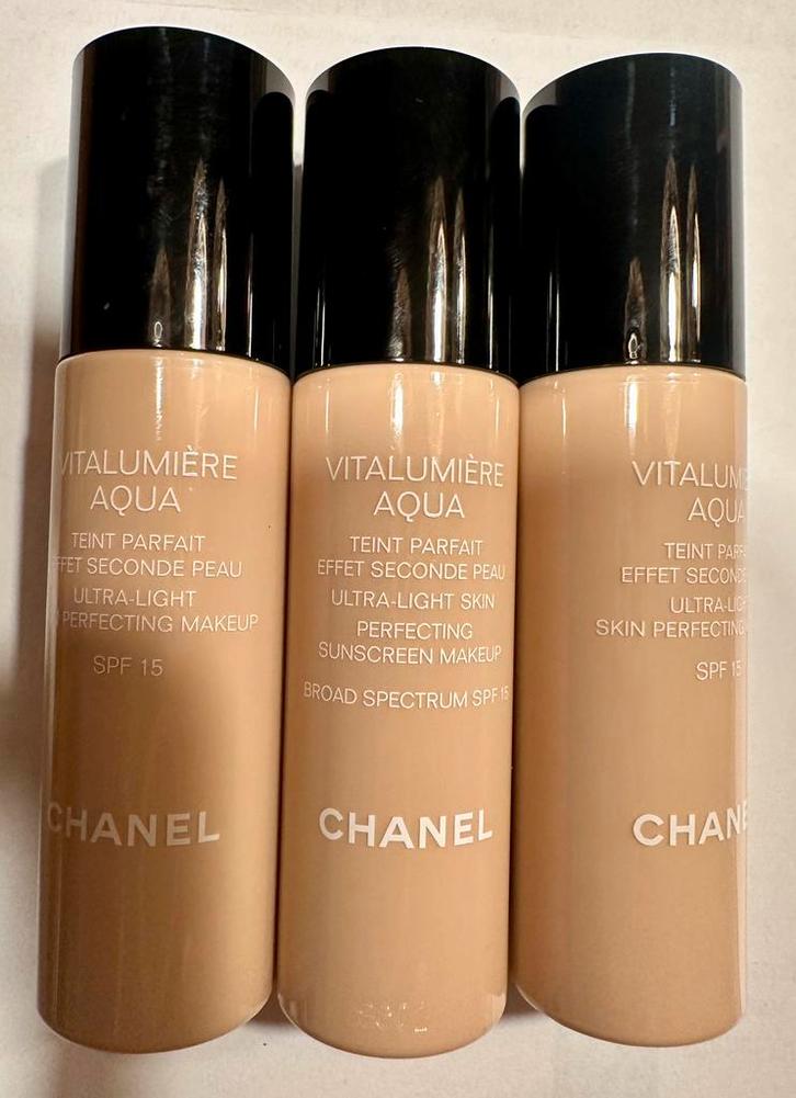 Chanel Vitalumiere Aqua ultra light make-up 20ml foundation, Sieraden, Tassen en Uiterlijk, Uiterlijk | Cosmetica en Make-up, Nieuw