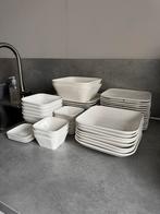 Groot wit servies **tip voor de komende feestdagen**, Ophalen, Gebruikt, Effen, Porselein