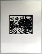 Zeefdruk Marten Klompien,"Grote Markt Groningen", 1992, Antiek en Kunst, Ophalen of Verzenden