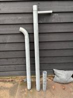 Zinken regenpijp met regentonvuller, Ophalen, Afvoer, Gebruikt, Zink