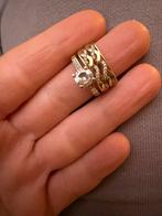 21 kaart ring, Sieraden, Tassen en Uiterlijk, Ringen, 18 tot 19, Ophalen of Verzenden, Zo goed als nieuw, Dame