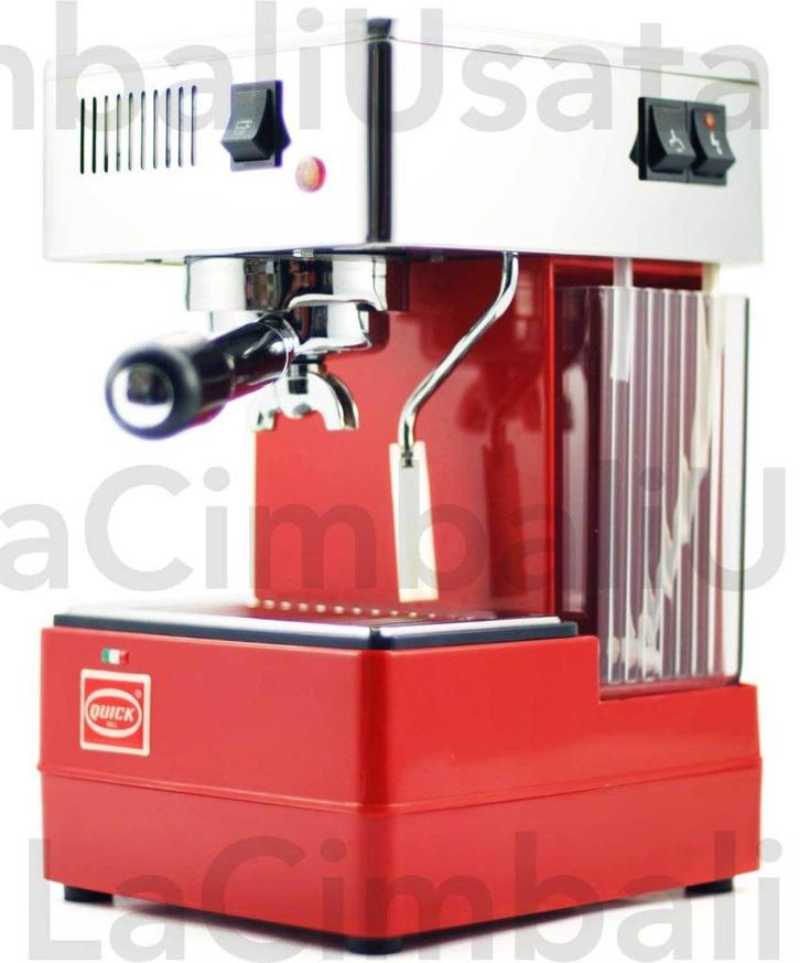Quick Mill 820 Messing Piston in Rood * 24M Garantie *, Witgoed en Apparatuur, Koffiezetapparaten, Zo goed als nieuw, Gemalen koffie