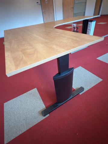 Instelbaar hoekbureau rechts 200x240/80xH64-86 cm, 3 stuks - afbeelding 6