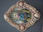 Antiek Maria schilderij met schelpen rariteit, Antiek en Kunst, Ophalen of Verzenden