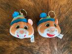 sleutelhanger hamster met muts - NIEUW  - 2 stuks, Ophalen of Verzenden, Nieuw