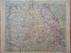 Oudgekleurde kaart, Limburg, Aken, Duitsland, België, Antiek en Kunst, Ophalen of Verzenden