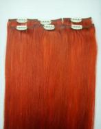 Oranje Mensen Haar Extensions 100% Remy Clip In Human Hair, Verzenden, Nieuw, Pruik of Haarverlenging