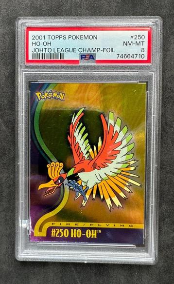 Pokemon topps Johto League - Silver foil #250 Ho-Oh - PSA8 beschikbaar voor biedingen