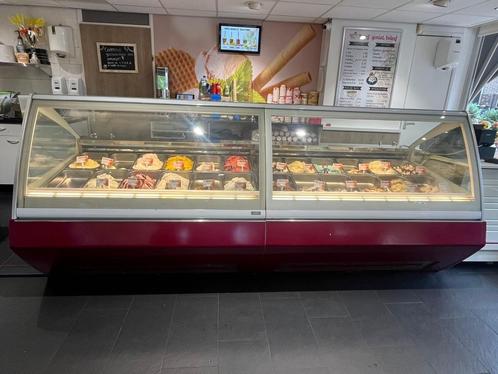 Compleet interieur ijssalon met 2x 18 baks Orion ijsvitrine, Zakelijke goederen, Horeca | Keukenapparatuur, Koelen en Vriezen