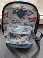 Rugzak kind blauw vliegtuigen zgan, Minder dan 30 cm, Ophalen of Verzenden, Zo goed als nieuw, Minder dan 30 cm