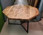Massief mango houten salontafel, Huis en Inrichting, Tafels | Salontafels, Ophalen, 50 tot 100 cm, Rond, 50 tot 100 cm