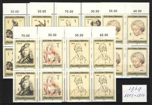 Postfrisse serie Oostenrijk 1969 in 4 voud., Postzegels en Munten, Postzegels | Europa | Oostenrijk, Postfris, Verzenden