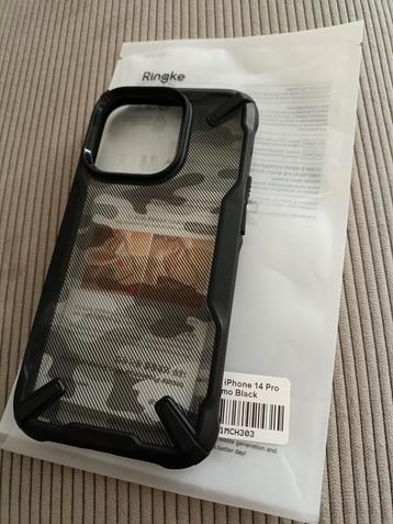 IPhone 14 Pro Ringke Camo Black hoesje.  beschikbaar voor biedingen