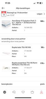 Peuterbed met lade en matras, Kinderen en Baby's, Kinderkamer | Bedden, Ophalen, 70 tot 85 cm, Zo goed als nieuw, Minder dan 140 cm