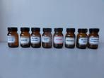 8 apothekerspotten voor vaste stoffen 100 gram met schroef, Verzenden