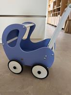 Mooie houten paarse speelgoed poppenwagen van pinolino, Ophalen of Verzenden, Zo goed als nieuw, Loopvoertuig