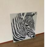 Prachtig schilderij gesigneerd ZEBRA, Ophalen, 125 cm of meer, Zo goed als nieuw, Schilderij