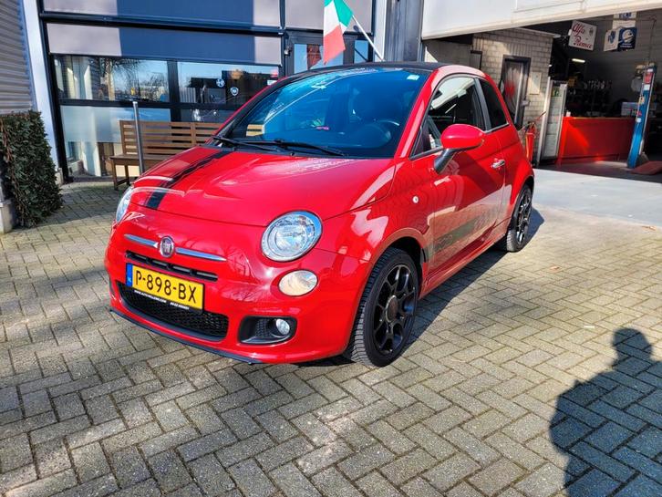 Fiat 500 C 1.2 Easy 2013 Mooi Rood apk 30-11-2025, Auto's, Fiat, Bedrijf, Benzine, Euro 6, C, Hatchback, Handgeschakeld, Geïmporteerd