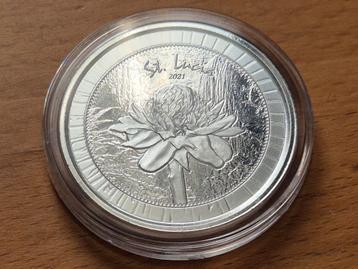 2021 St. Lucia 1 oz Silver Botanical Gardens. Zilver bullion beschikbaar voor biedingen