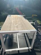 Tuintafel met 4 stoelen, Ophalen, Gebruikt, Rechthoekig, Aluminium