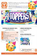 2 kaartjes voor de Toppers vrijdag 24 mei!, Tickets en Kaartjes, Evenementen en Festivals, Twee personen