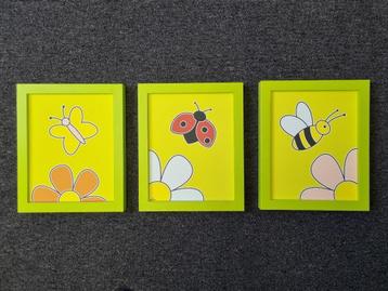 Drieluik wanddecoratie kinderkamer beschikbaar voor biedingen